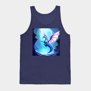 Unicorn's Odyssey - Mermaid Tail and Dragon Wings Tank Top